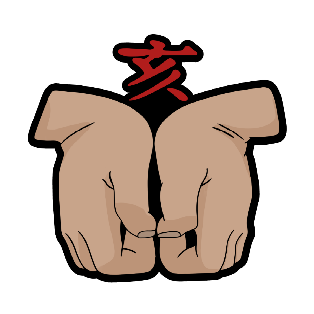 Stickere cu semnul porcului din Naruto.