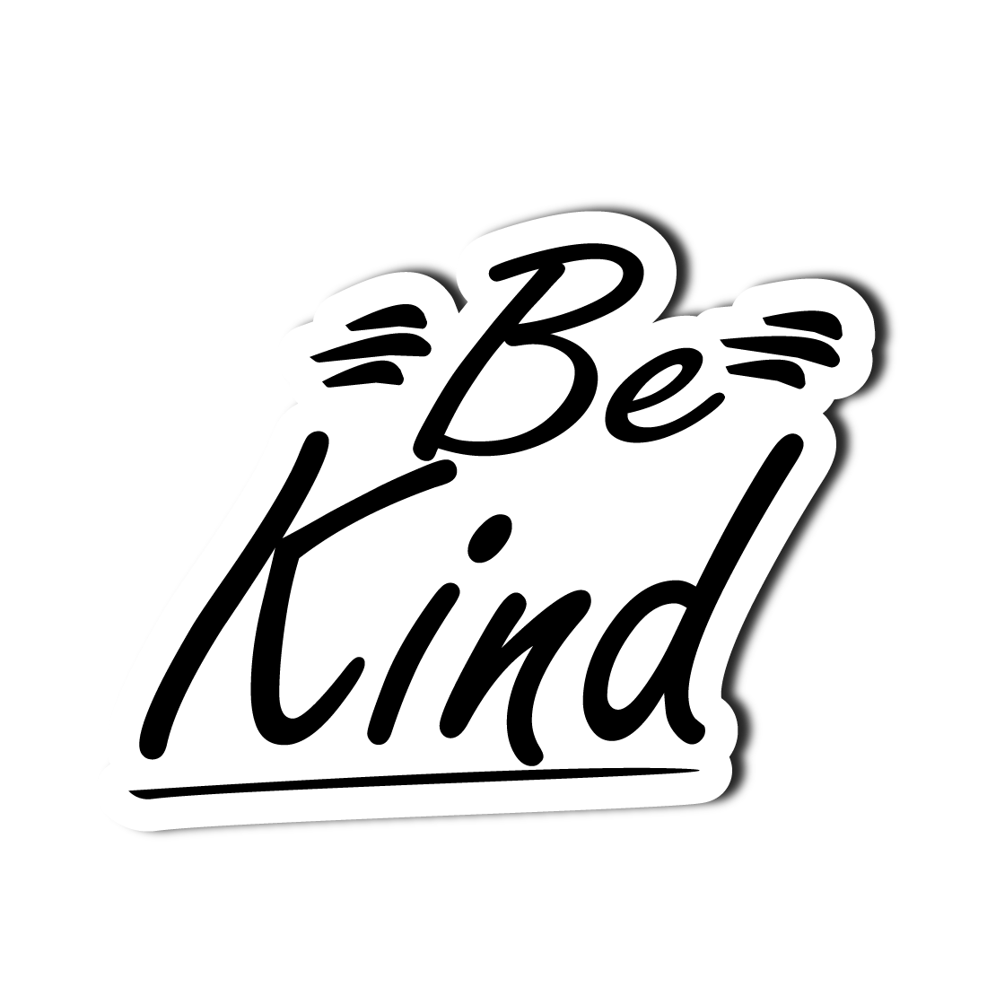Sticker Decorativ Be Kind | Sticker Printat | Sticker Colorat | Sticker Text