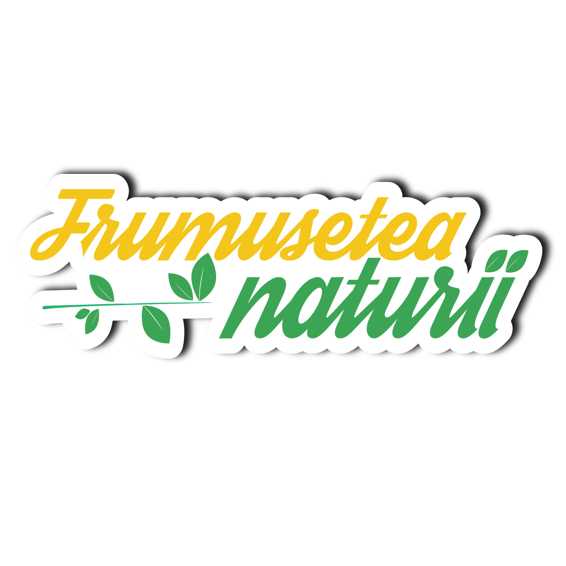 Sticker Decorativ Frumusețea Naturii | Sticker Printat | Sticker Colorat | Sticker Text