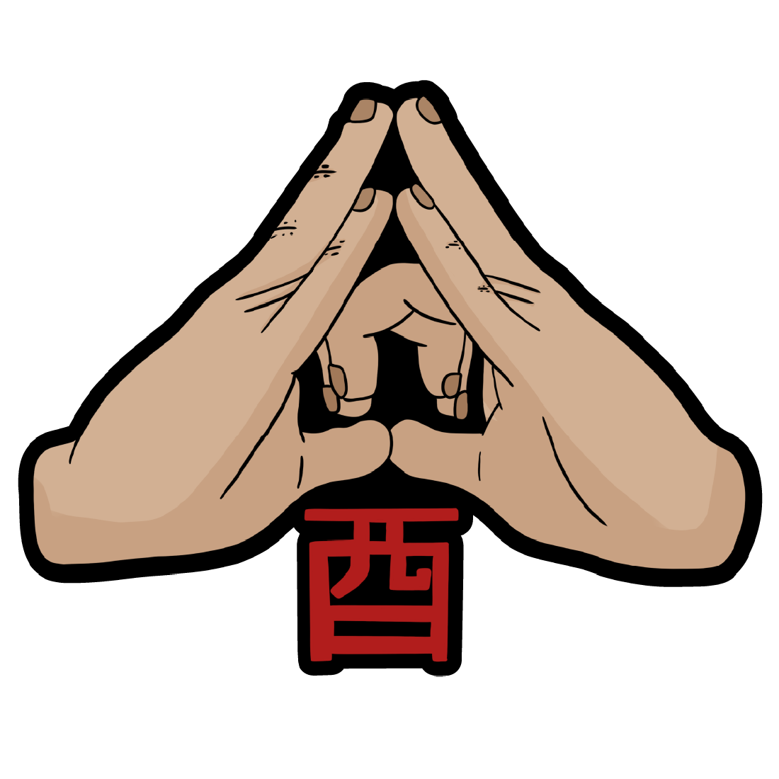 Sticker Anime Naruto in care se fac semnul pasari.