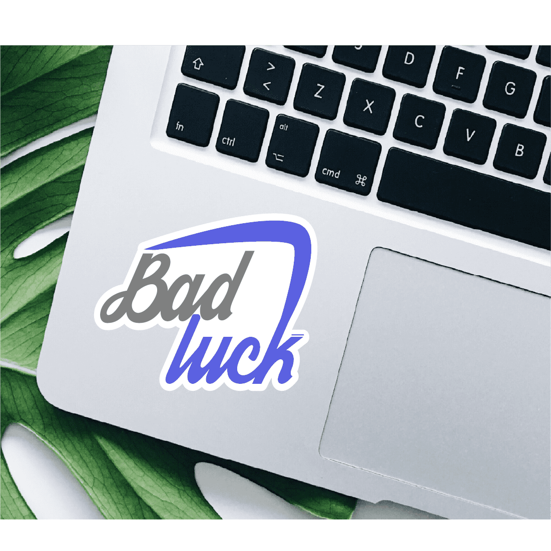 Sticker Decorativ Bad luck | Sticker Printat | Sticker Colorat | Sticker Text