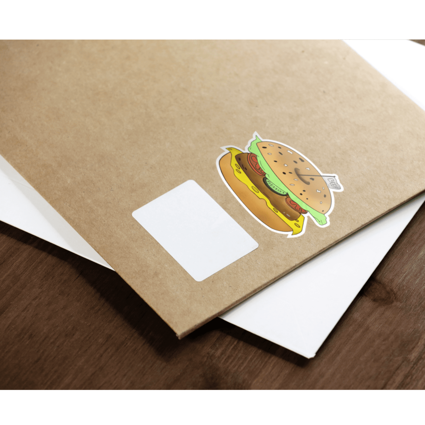 Sticker Decorativ Hamburger | Sticker Printat | Sticker Colorat | Sticker Fast-Food