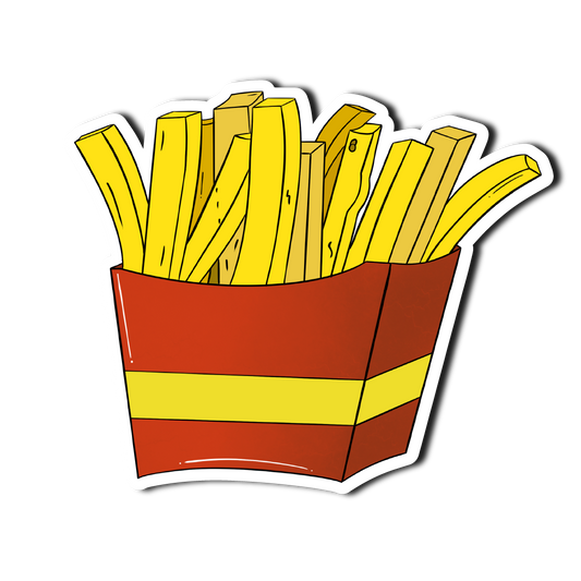 Sticker Decorativ Cartofi Pai | Sticker Printat | Sticker Colorat | Sticker Fast-Food