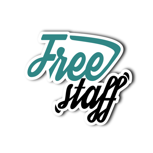 Sticker Decorativ Free Staff | Sticker Printat | Sticker Colorat | Sticker Text