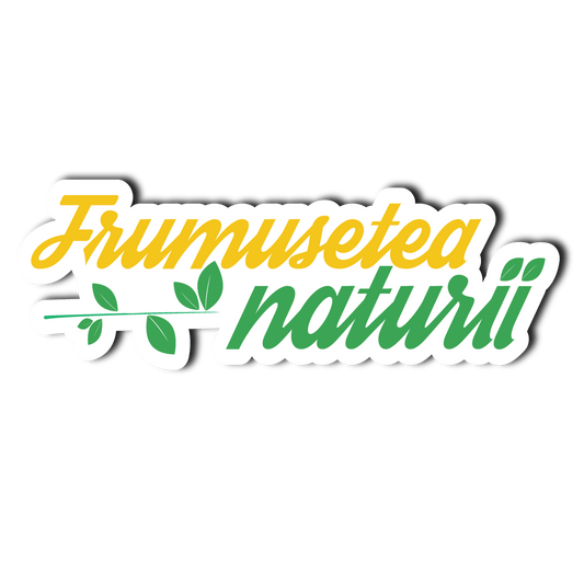 Sticker Decorativ Frumusețea Naturii | Sticker Printat | Sticker Colorat | Sticker Text