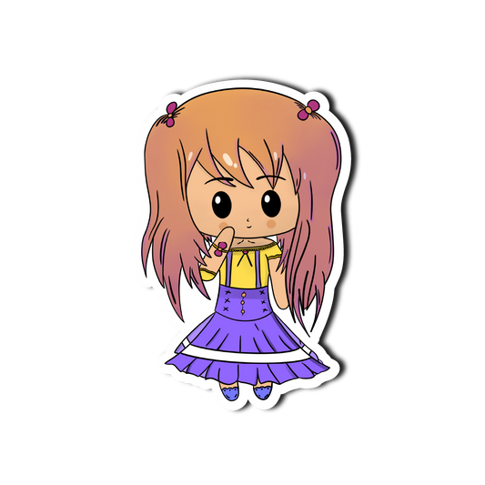 Sticker Decorativ Anime | Sticker Chibi | Sticker Printat | Sticker Girl 2 | Sticker Style 1