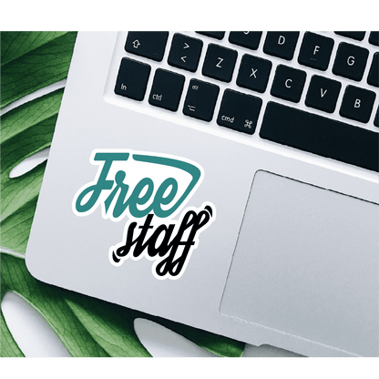 Sticker Decorativ Free Staff | Sticker Printat | Sticker Colorat | Sticker Text