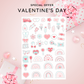 Setul Valentine's Day | Set cu peste 100 Stickere Valentine's Day