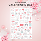 Setul Valentine's Day | Set cu peste 100 Stickere Valentine's Day